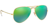 Aviator Flash Lenses RB3025 112/19 Matte Gold Green