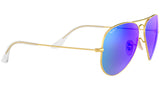 Aviator Flash Lenses RB3025 112/4L Matte Gold Blue