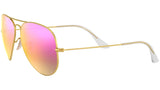 Aviator Flash Lenses RB3025 112/4T Gold Cyclamen Flash