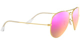 Aviator Flash Lenses RB3025 112/1Q Matte Gold Violet