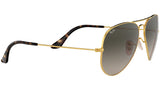 Aviator Havana Collection RB3025 181/71 Gold Grey