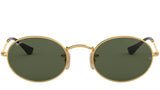 Oval Flat Lenses RB3547N 001 Gold Green