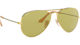 Aviator Washed Evolve RB3025 90644C Gold Green