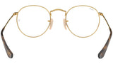 Round Metal Optics RB3447V gold on top havana