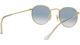 Round Flat Lenses RB3447N gold azure