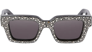 Virgil L Rhinestones Silver Dark Grey