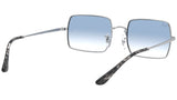 Rectangle RB1969 silver light blue